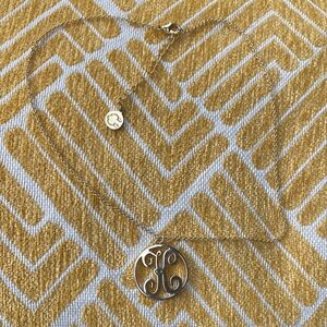 C wonder Gold color letter K Pendant Necklace